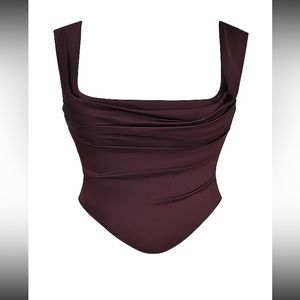 Una Rich Brown Corset